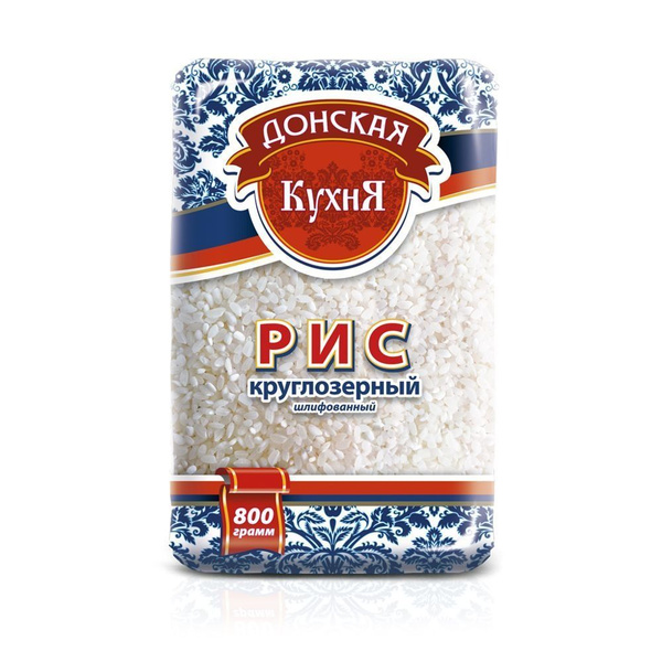 Рис круглый Донская Кухня 0,8 кг