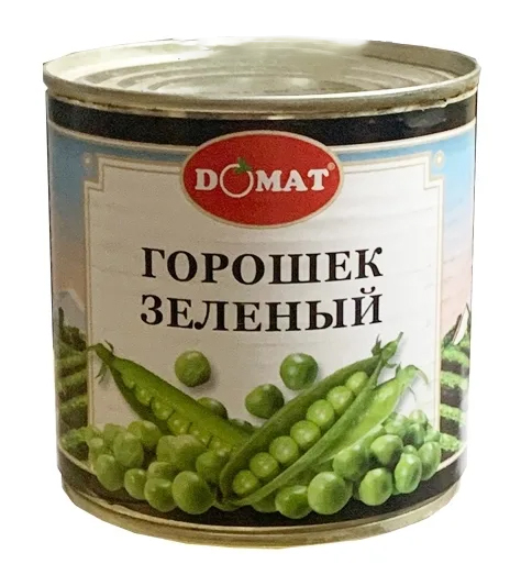 Горошек зеленый Домат ТУ 420г жб