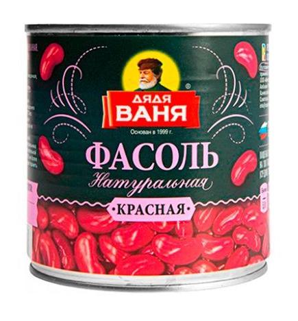 Фасоль натуральная красная Дядя Ваня 400 гр.