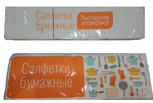 Салфетки бумажные 400 шт, ООО Кубань Папир