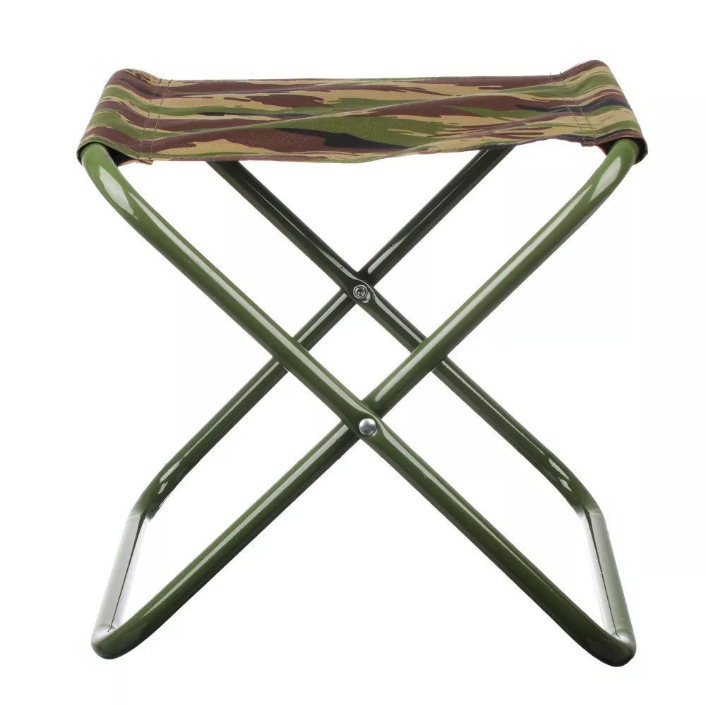 Табурет складной туристический Зорк 23*23*28см, оцинк. сталь, ножки дугообразные