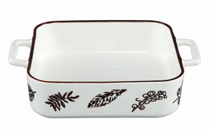 Форма для запекания фарфор JEWEL Герда 21*21 см, Объем: 2000мл , 12шт/уп