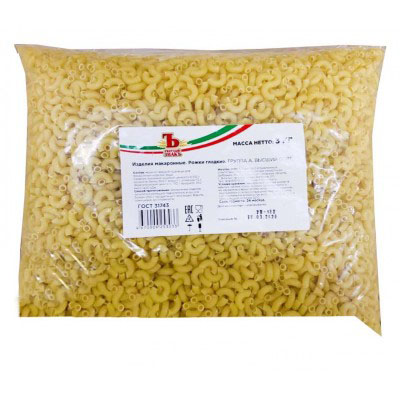 Макаронные изделия "Твердый знак"  Группа А, в/с, 3кг