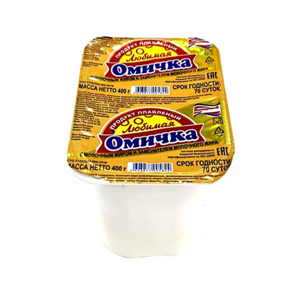Продукт плавленный "Любимая Омичка" 400 гр с ЗМЖ