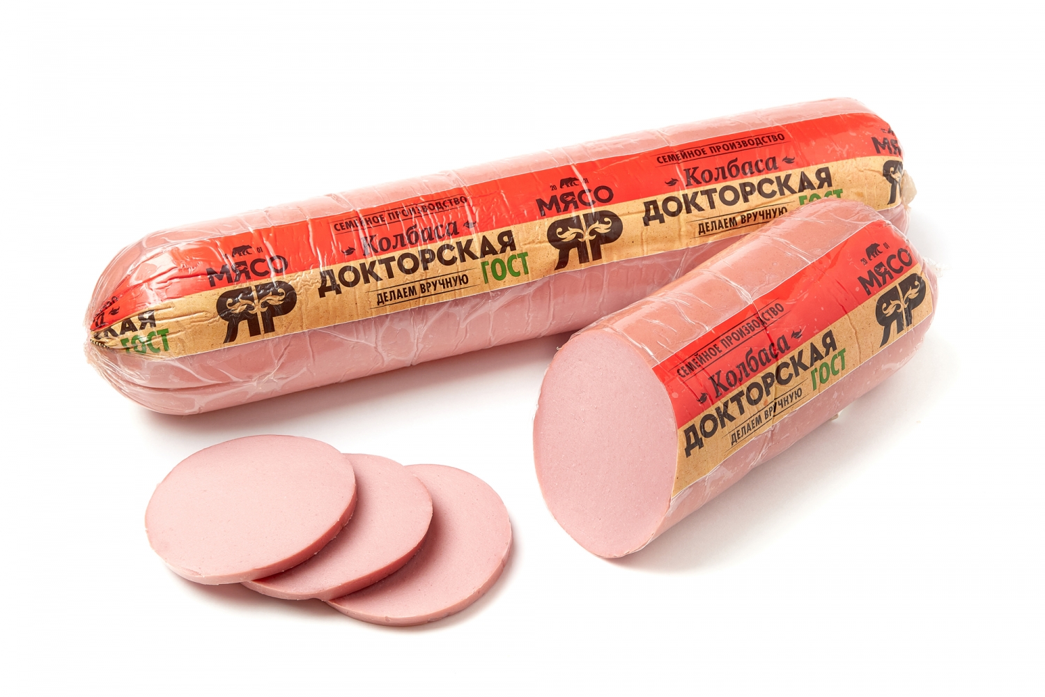 Колбаса "Докторская" ГОСТ кат.А, п/а, Мясояр
