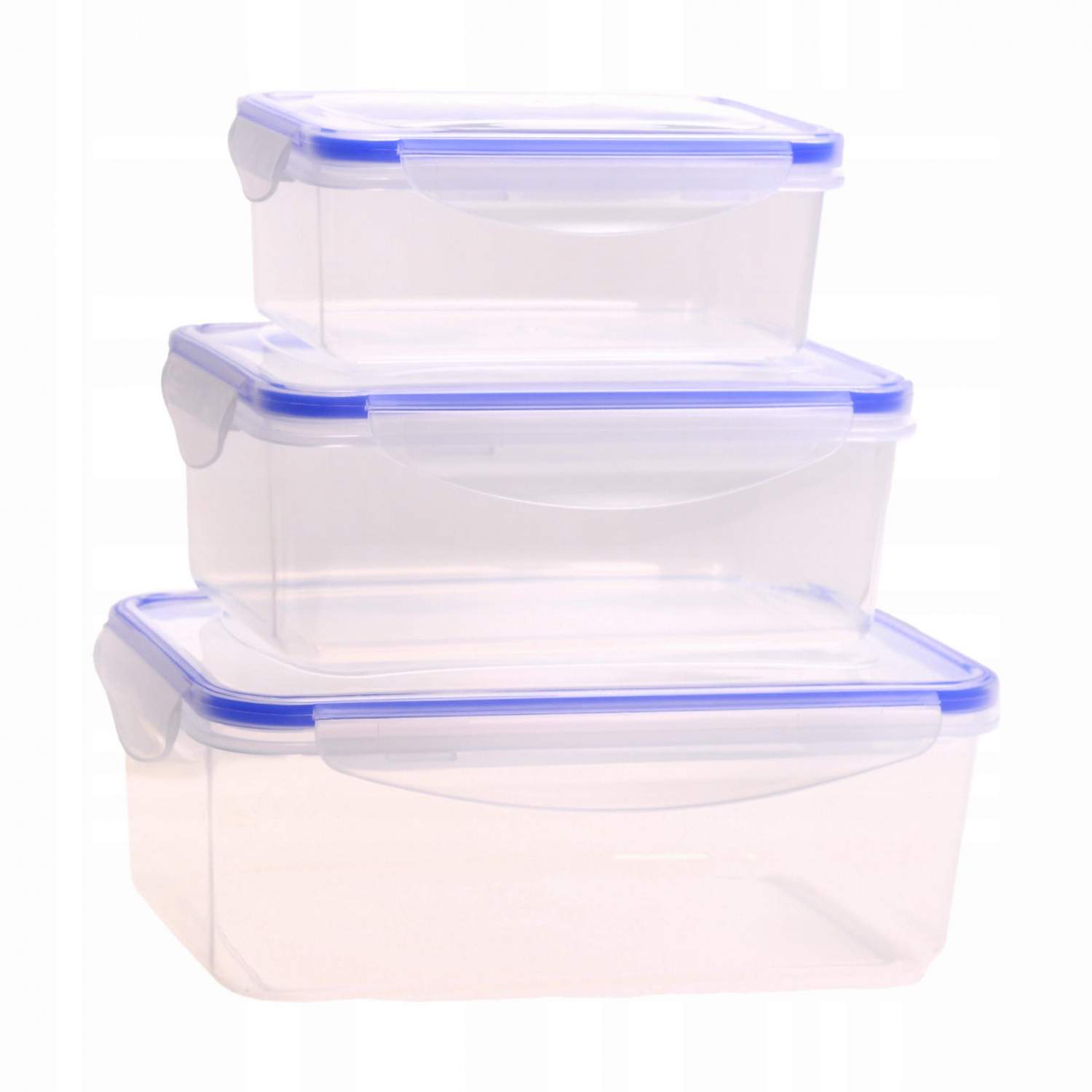 Набор герметичных контейнеров ЭКСТРА ЛОК (3шт) (0,75л 1шт 1,1л 1шт 3,3л 1шт)