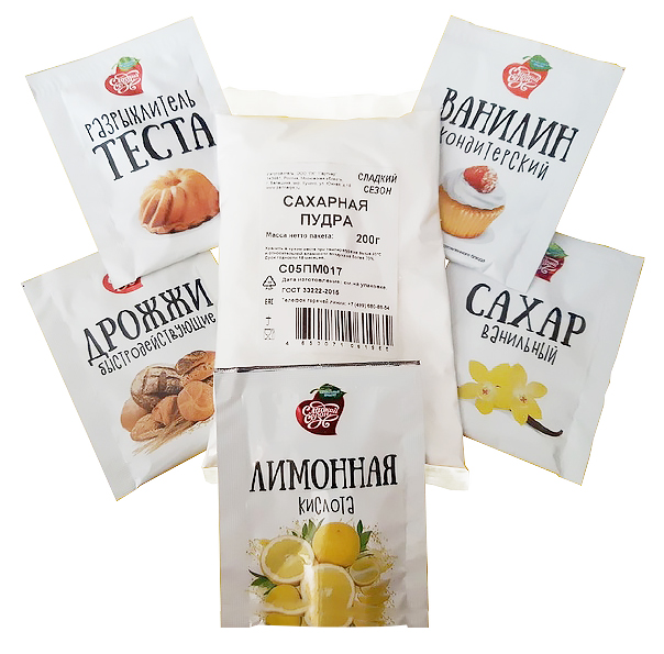 Набор специй "В помощь кондитеру" 242,5 гр, ПК Партнер