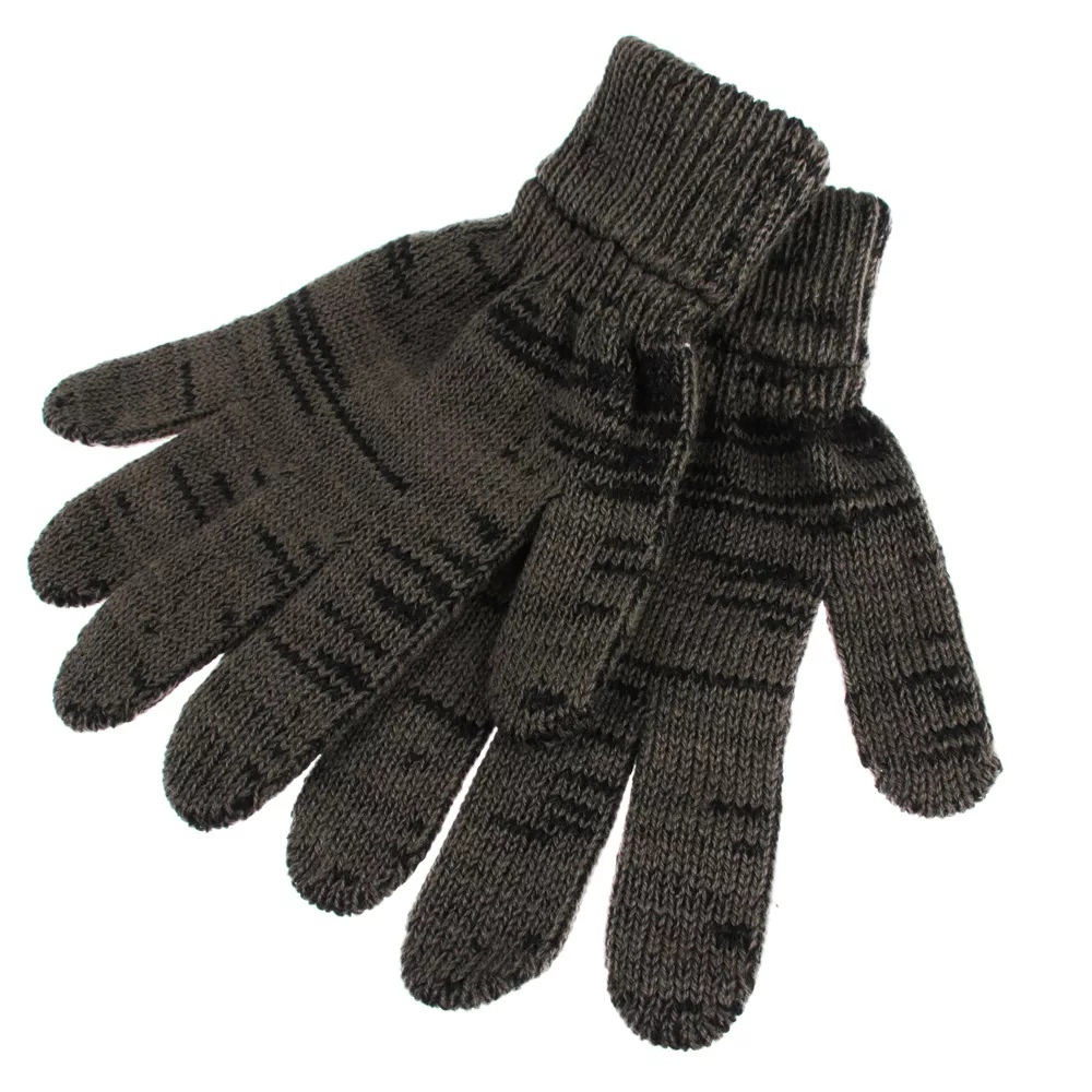 Перчатки мужские вязаные 70% шерсть, 30% акрил