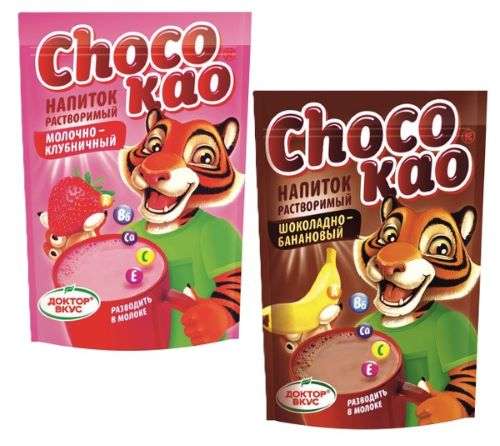 Напиток растворимый Chocokao со вкусами (Шоколадно Банановый/Молочно Клубничный) Игнатович Анатолий 