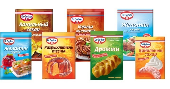 Dr.Oetker (кондитерские добавки) для выпечки 8/40 гр. "Лакомка" ООО