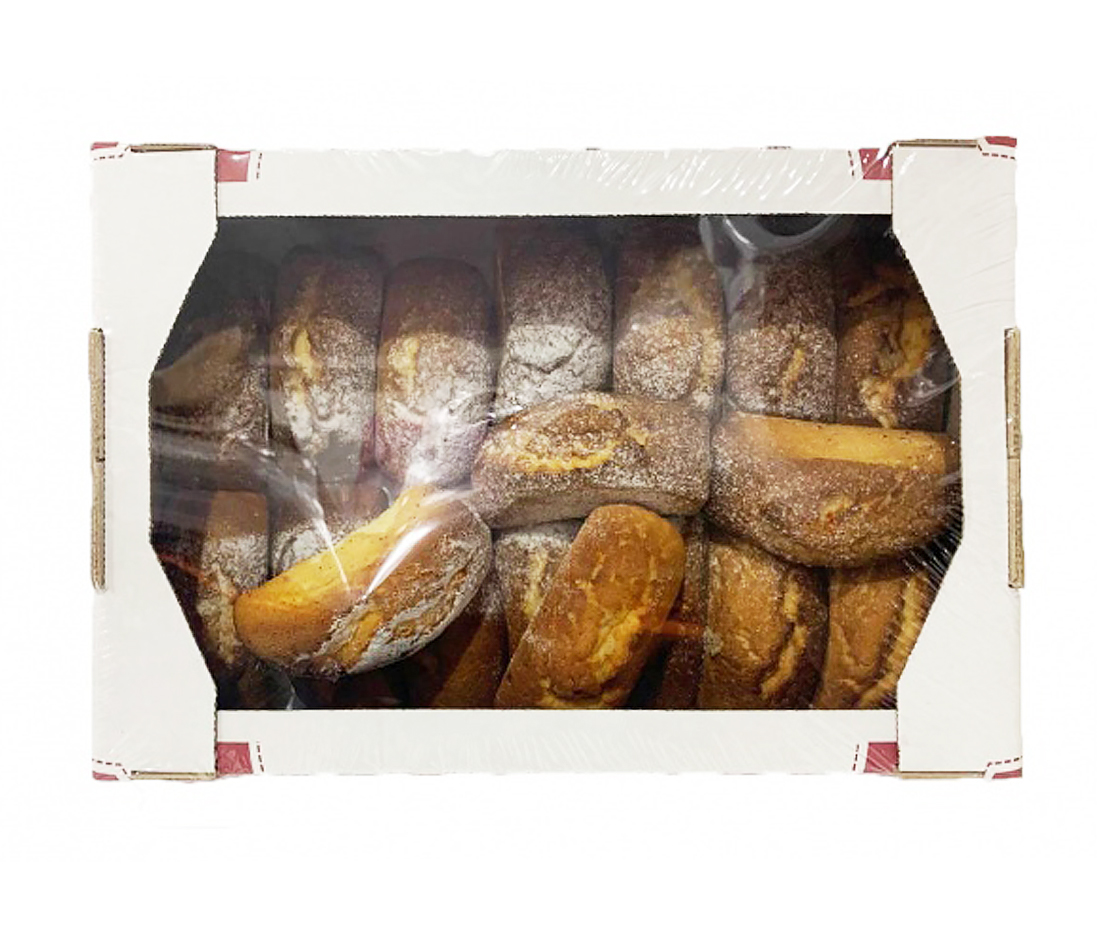 Изделие хлебобулочное Восторг с начинкой со вкусом малины (бисквитное) 1 кг