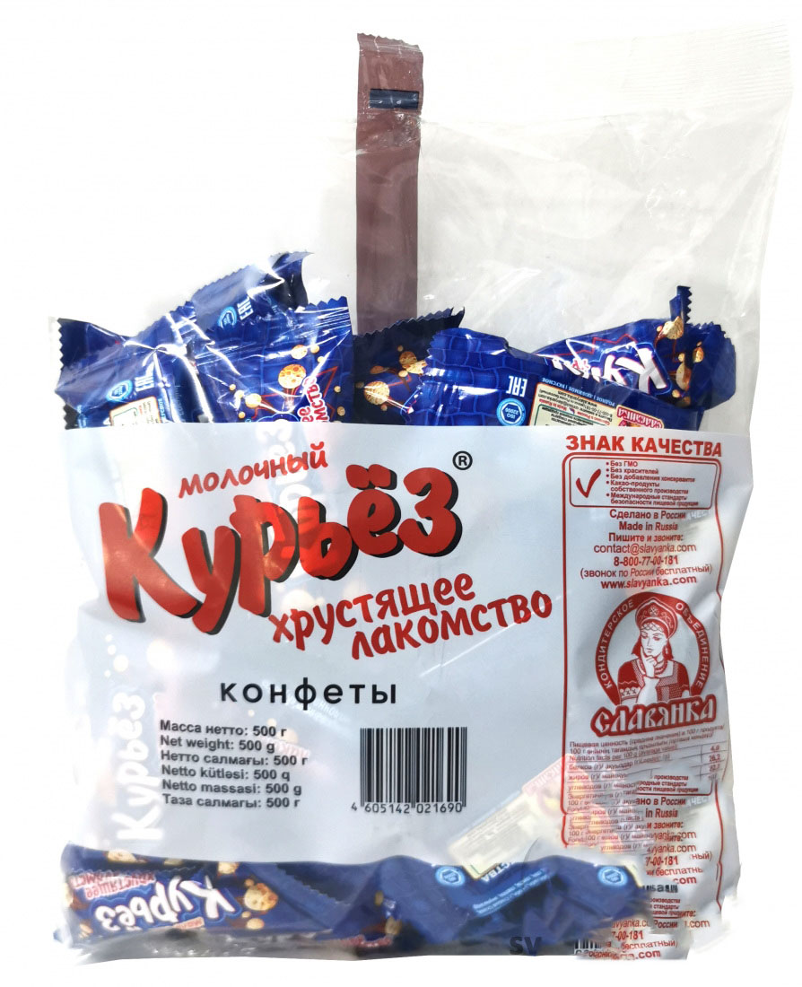 Конфеты Курьёз хрустящее лакомство в ассортименте 500гр