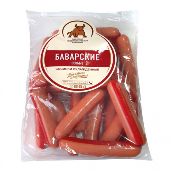 Сосиски Баварские Особые ГОСТ кат.А вес мгс