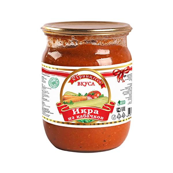 Икра из кабачков "Принцесса вкуса" 500мл ст/б 