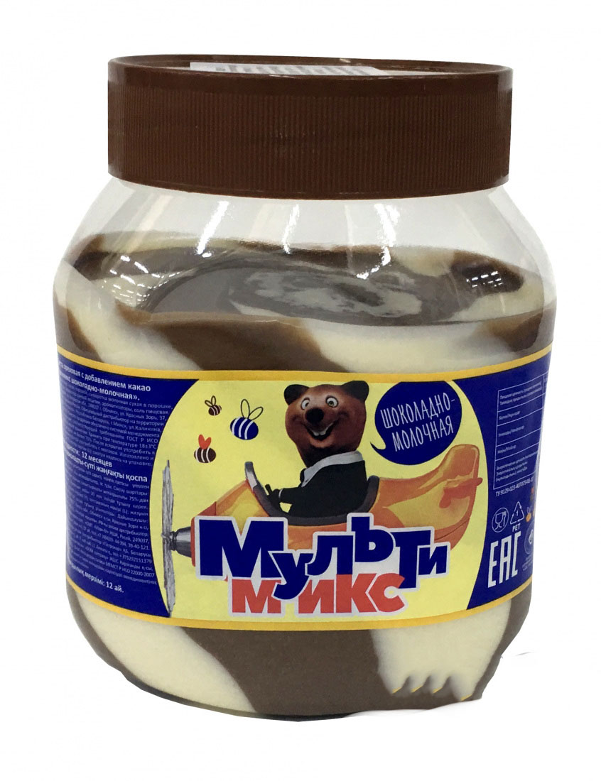Шоколадно молочная паста Мультимикс 750гр ООО "СМП "МАРК IV"