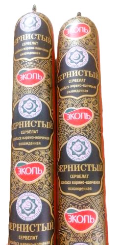 Сервелат Зернистый Халяль шт. 0,6 кг. "Оптимум" ООО