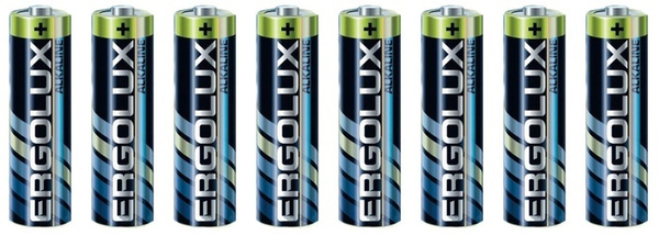 Батарейки Ergolux LR6 Alkaline BP 8