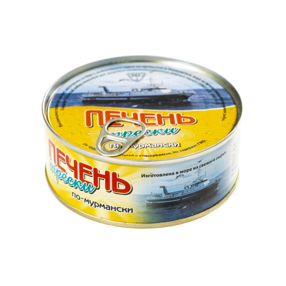 Печень тресковых рыб по Мурмански 230 г ТУ