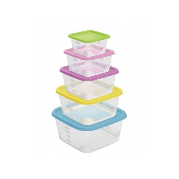 Набор ёмкостей Fusion 5шт (2,6 1,7 1,1 0,63 0,33 л)