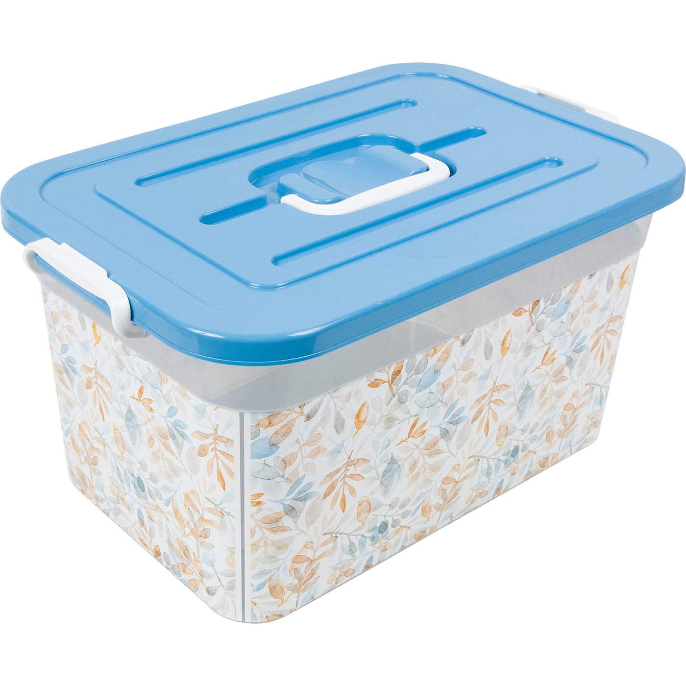 Контейнер для хранения 15л. С декором (525х410х330мм.)