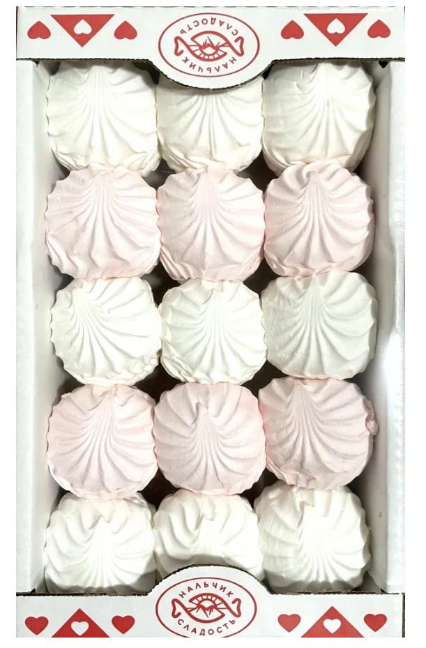 Зефир ванильный/бело розовый 900гр