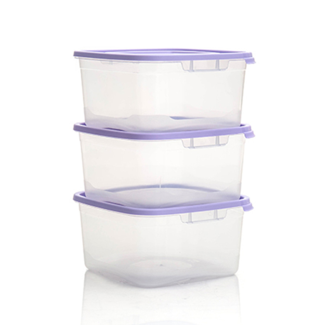 Набор контейнеров Каскад 2 КВАДРО 1 л 3 шт.