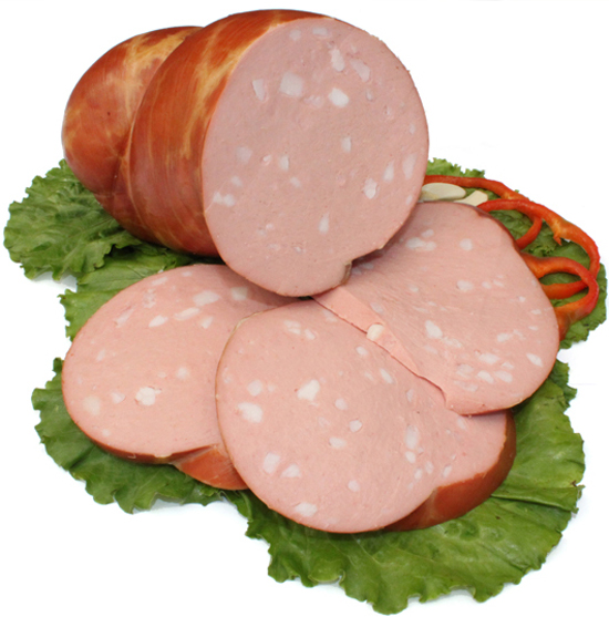 Колбаса вареная Домашняя со шпиком и чесноком, кат. Б, кг, Дубки