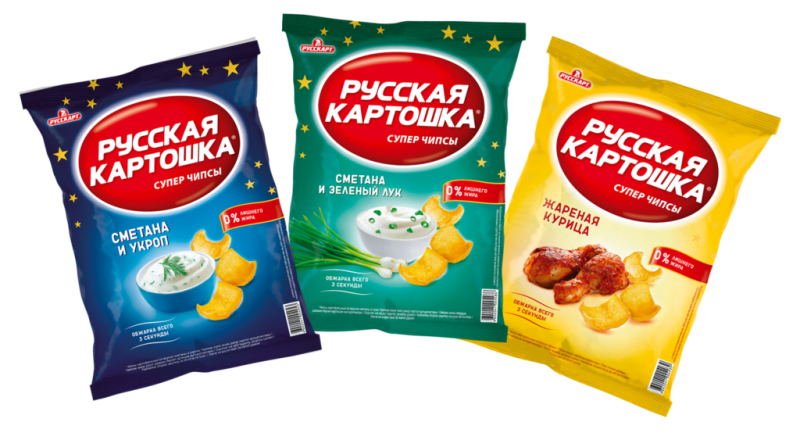 Чипсы "Русская картошка" в асс 140 гр