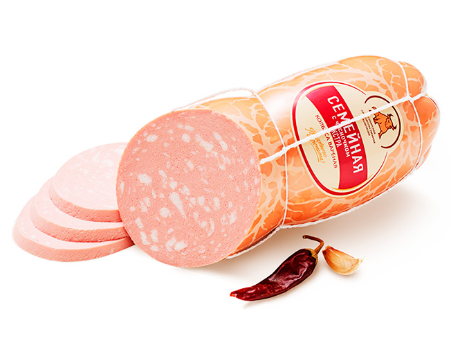 Колбаса вареная "Семейная" вес ЧМПЗ