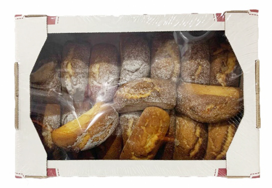 Изделие хлебобулочное Премиум с начинкой со вкусом малины (бисквитное) 1 кг