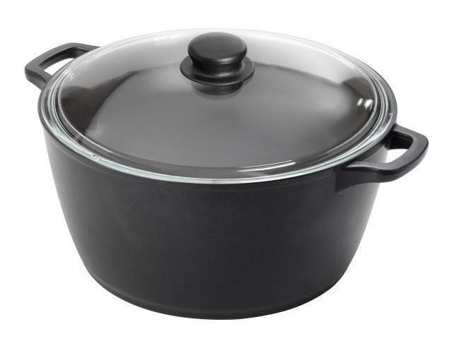 Кастрюля 5,3 л а/п покрытие, литой аллюминий, стекл. крышка, ООО ЮЗТК