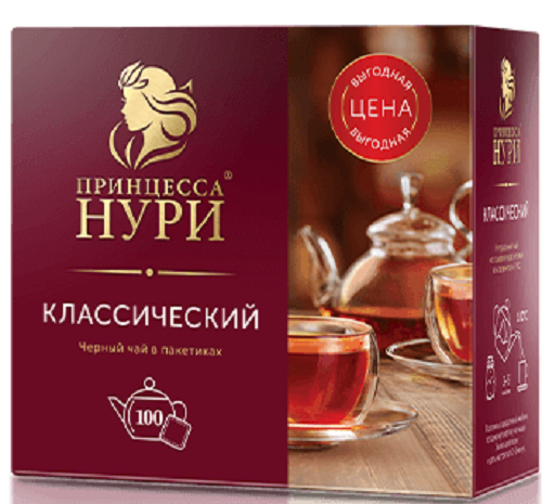 Чай Принцесса НУРИ Классический черн с/я 100*2гр ОРИМИ ТРЭЙД ООО