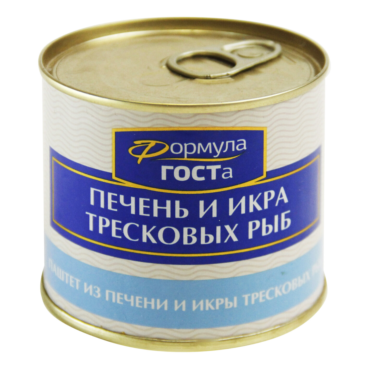Паштет из печени и икры тресковых рыб ж/б с ключ, 220гр. Смак ПК ООО