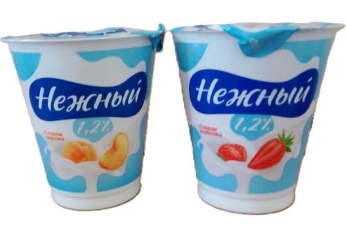 Продукт йогуртный Нежный с соком перс.клубн БЗМЖ 1,2% 320гр Эрманн ООО Эрманн ООО (производитель)