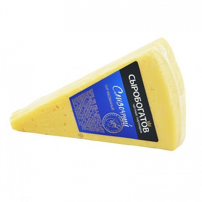 Сыр полутверд. «Сливочный» ТМ "Сыробогатов Family" МДЖ 35%,400г, БЗМЖ ООО "Первая линия"