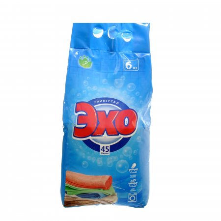 Порошок стиральный "ЭХО" 6 кг, ООО "Флора Урал"