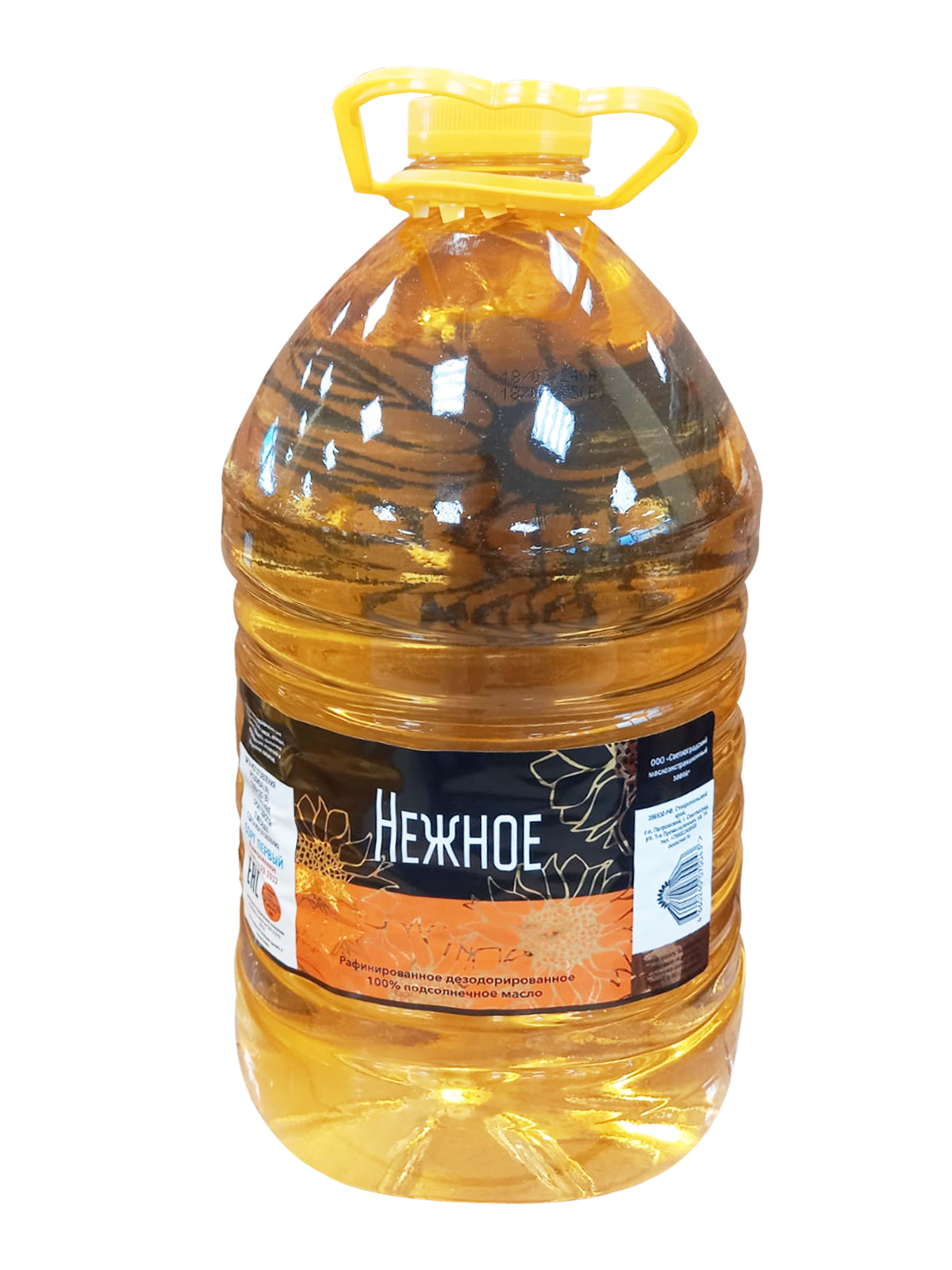 Масло подсолнечное раф.дез. "Нежное" 5 л (СМЭЗ)