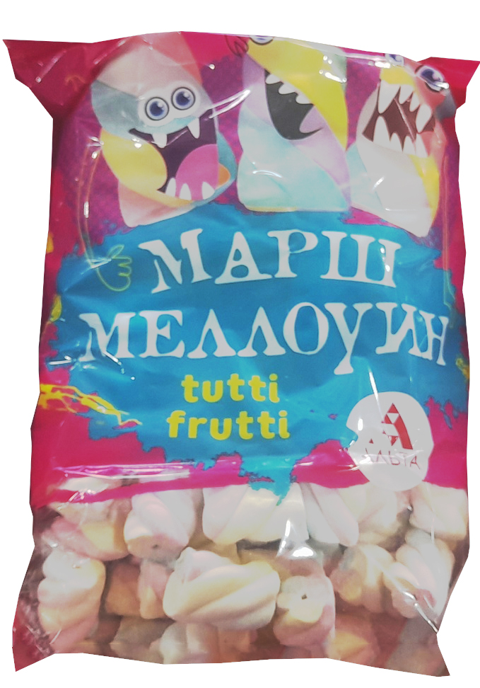 Зефир жевательный Маршмеллоу со вкусом тутти фрутти, 500 г