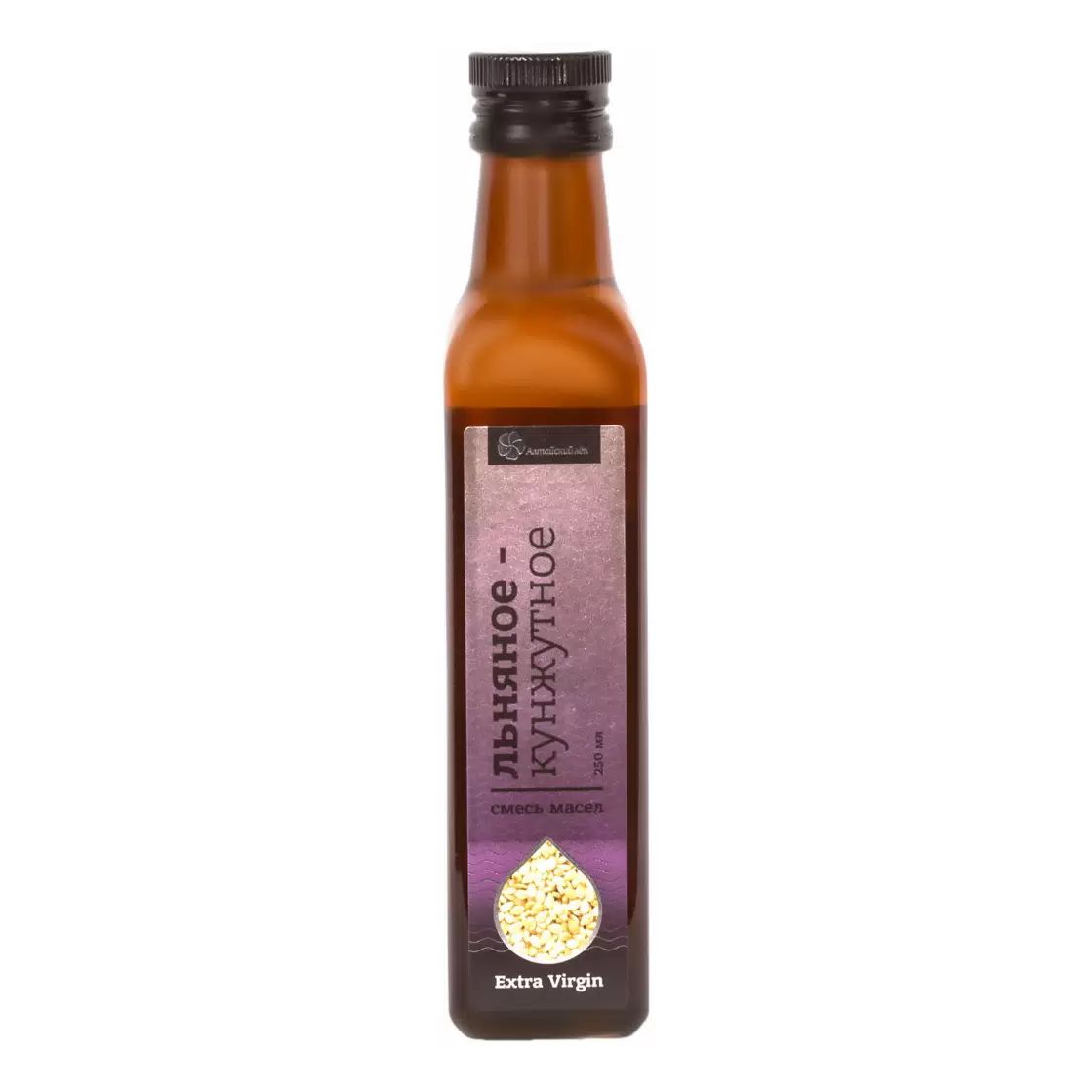 Смесь масел льняное тыквенное Алтайский лён Extra Virgin 250 мл.