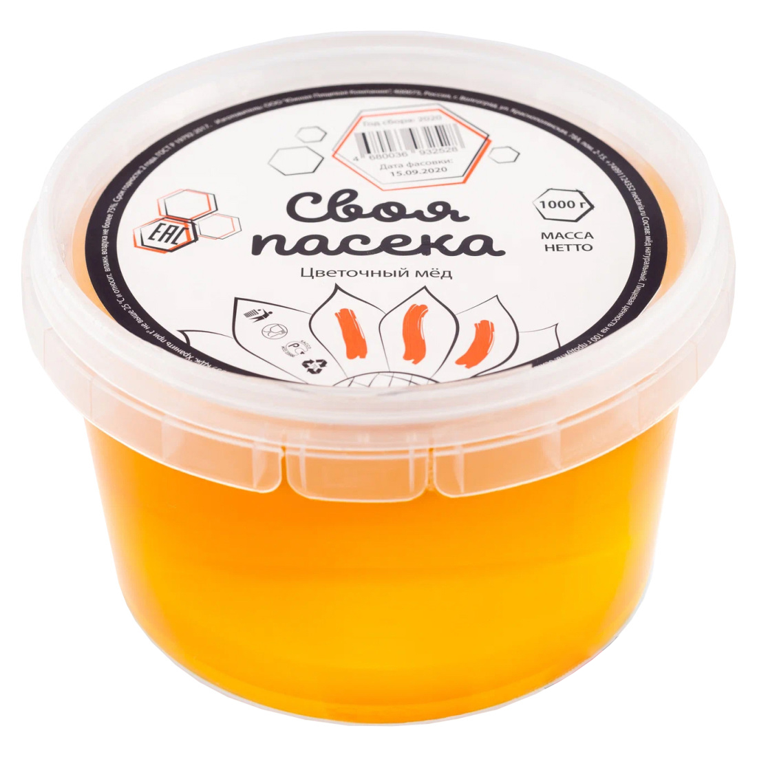 Мед Своя пасека Цветочный ТУ (ПВ 1.0) 1кг