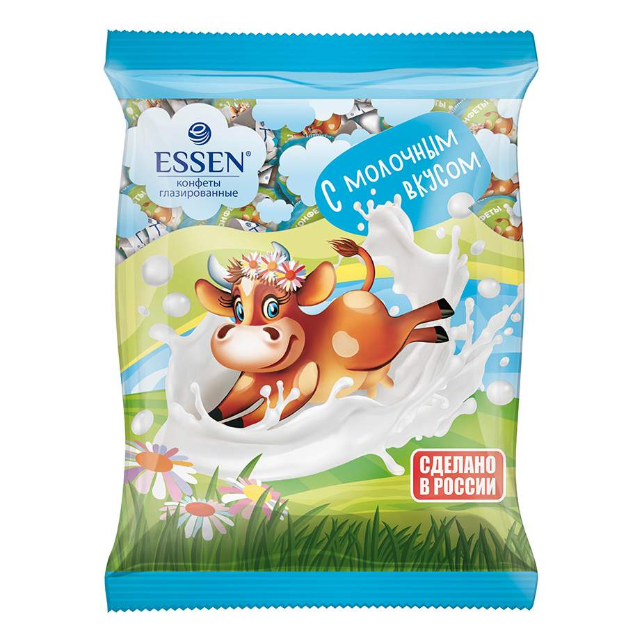 Конфеты ESSEN глаз.с молочным вкусом 500гр Эссен Продакшн АГ АО