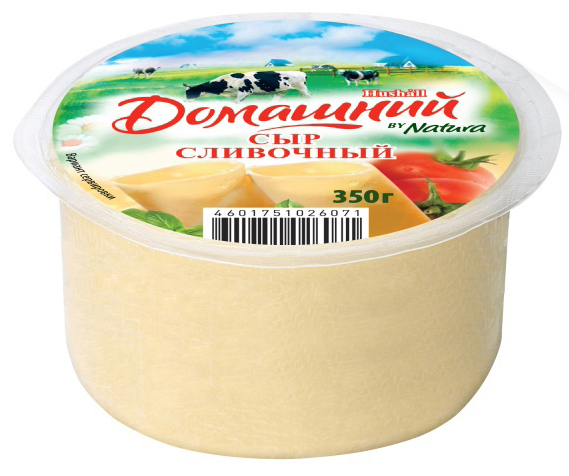 Сыр Сливочный Hushall Домашний мдж 45% 350г БЗМЖ