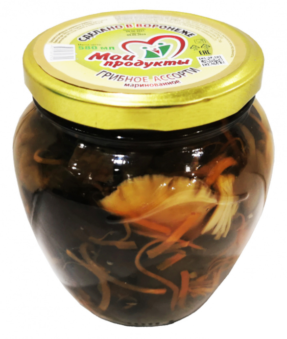 Опята маринованные 580 мл ст/б Дорофеев Д,Г, ИП