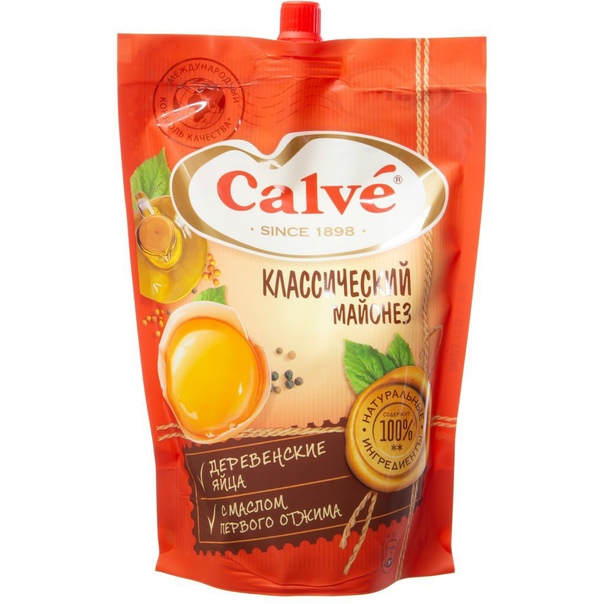 Майонезный соус Calve классический 20% 700гр, КДВ ООО