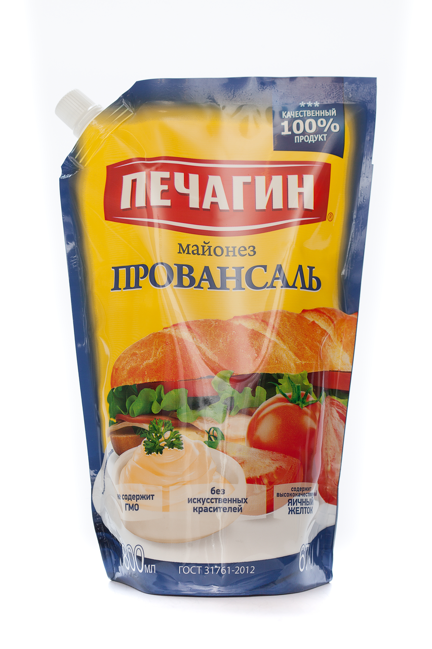 Майонез Провансаль 67% Дой пак 800 мл, Печагин ПК ООО