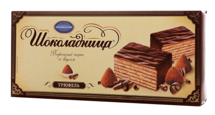 Торт вафельный "Шоколадница" Трюфель 250 гр ТМ Коломенский