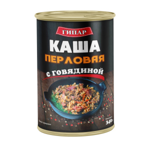 Каша перловая с гов. "Гипар" ГОСТ 340гр ж/б ВМП ООО (производитель)