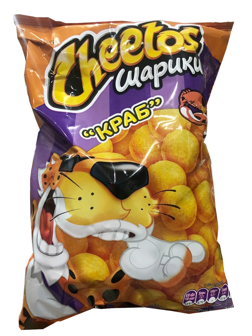 Кукурузные снеки "шарики" со вкусом "краб" 80гр, Фрито Лей Мануфактуринг ООО