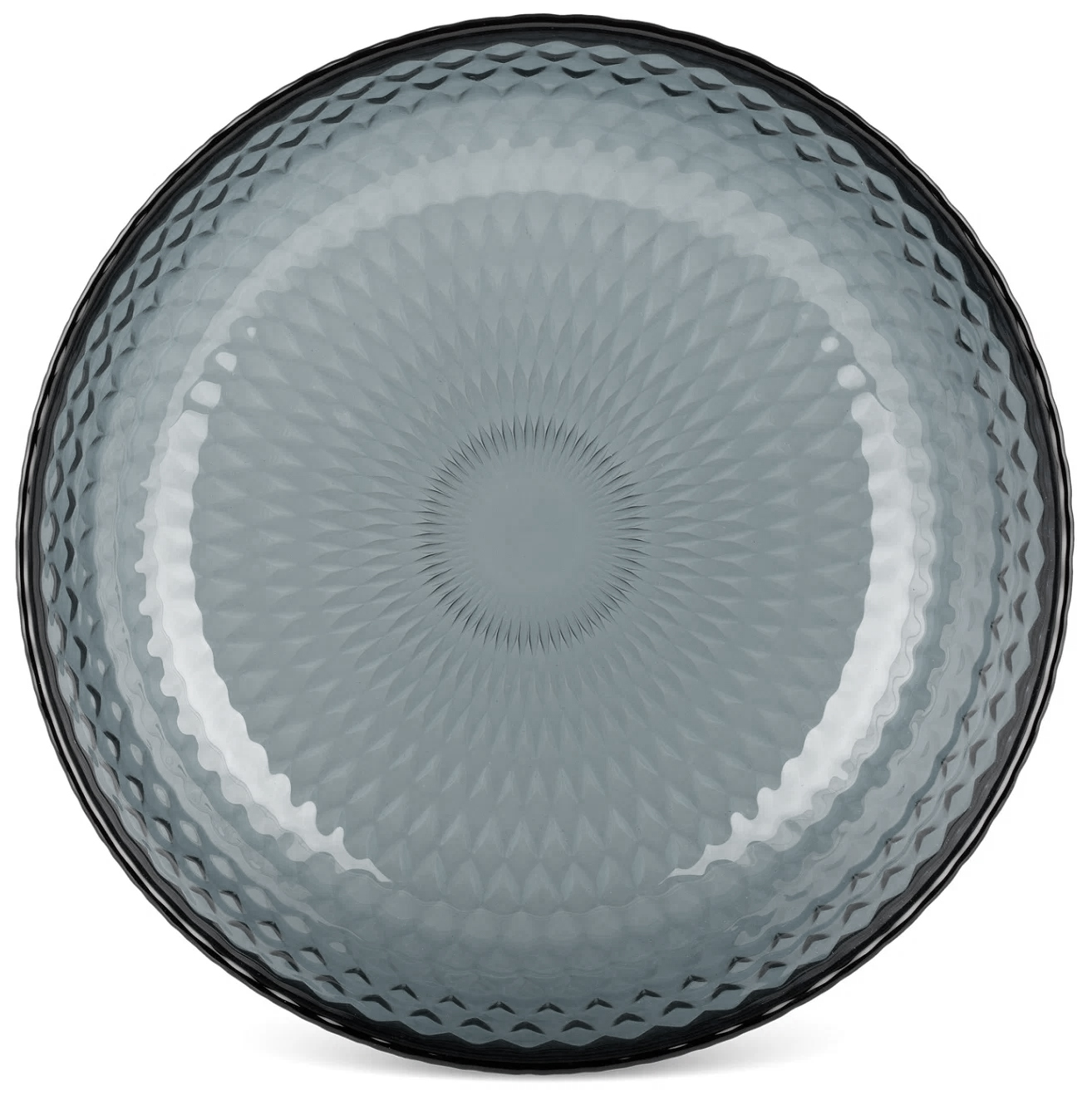 Тарелка десертная упрочненное стекло с декором "Bianco" D 19 см