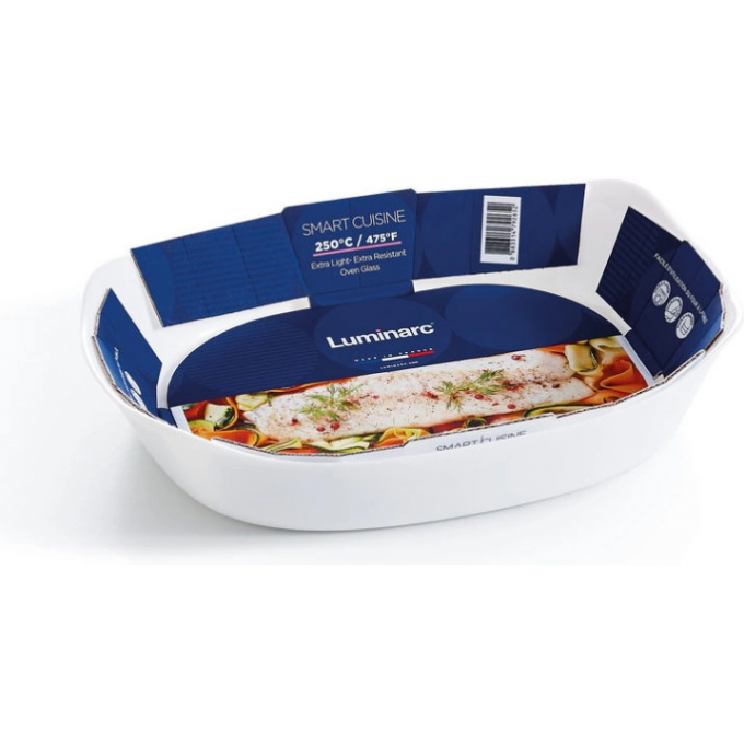 Форма жаропрочное опаловое стекло 380*230*86, 3л TEMP SMART CUISINE